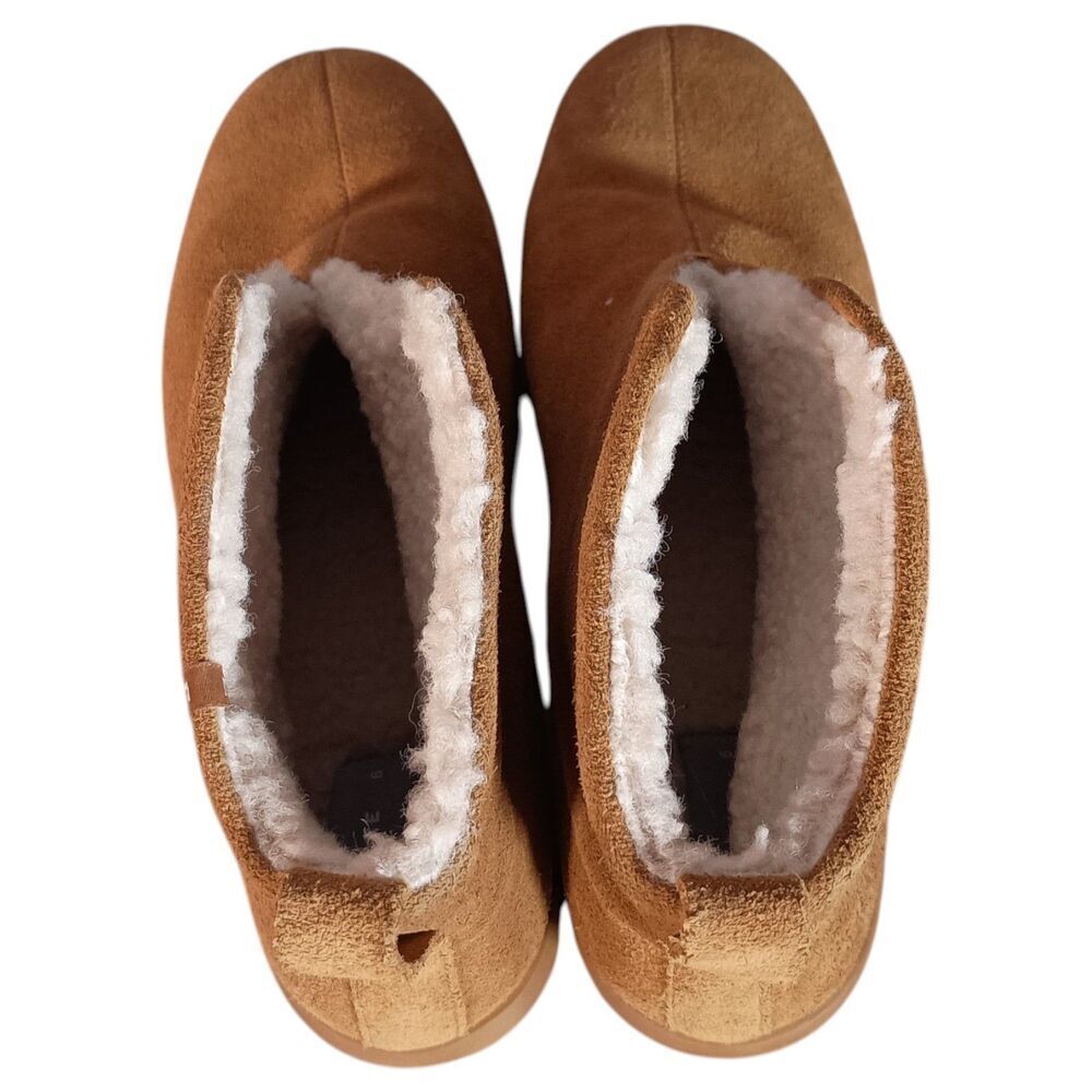 Everlane Boots Womens 6 ReNew Slipper Faux Fur Ankle Round Toe Winter - Picture 10 of 12